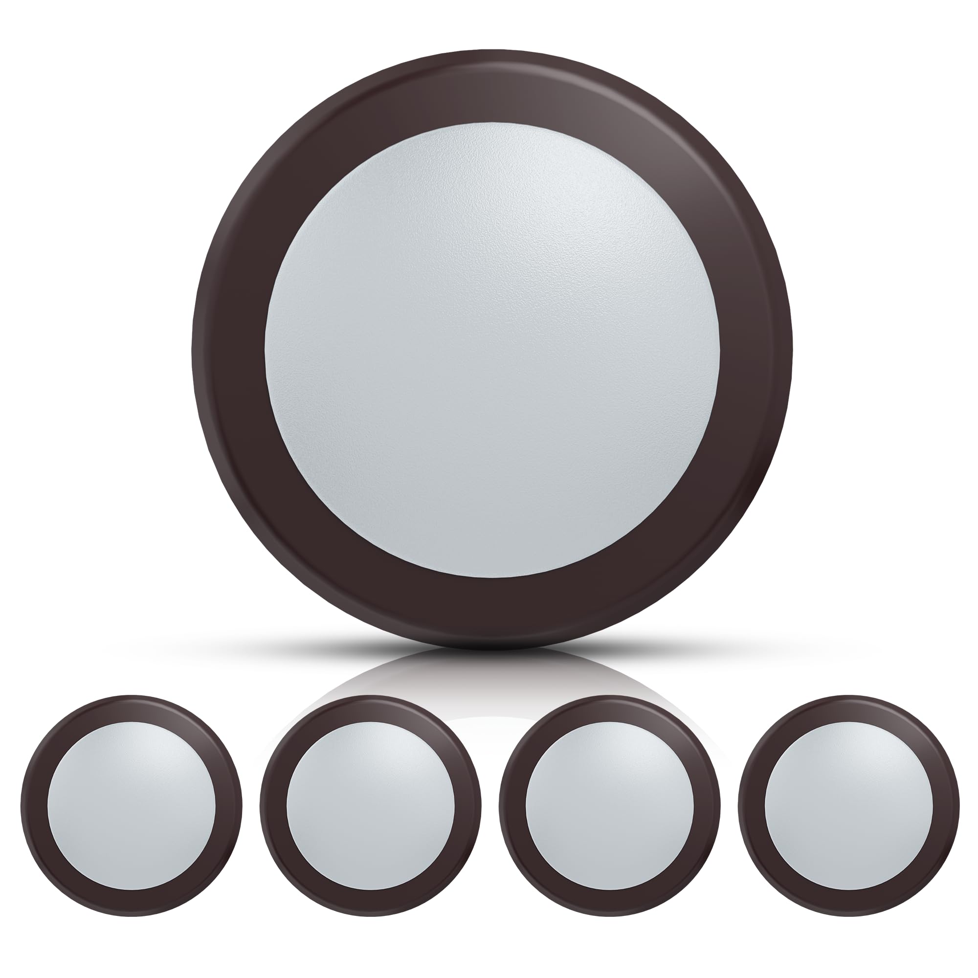ECOELER Confezione da 4 luci LED dimmerabili da 15 cm, in alluminio e bronzo, 15 W, 3000 K, bianco caldo, 4/6 J-Box a basso profilo, montaggio a incasso, luci da soffitto retrofit per la casa