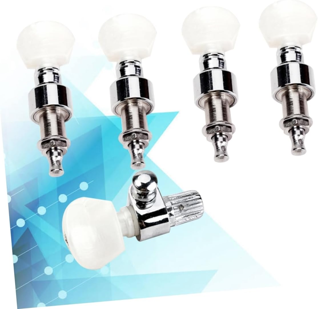 5pcs Banjo Geared Tuners Kit Tuning Keys Banjo Tuner Buttons Acoustic Machine Heads Accessories