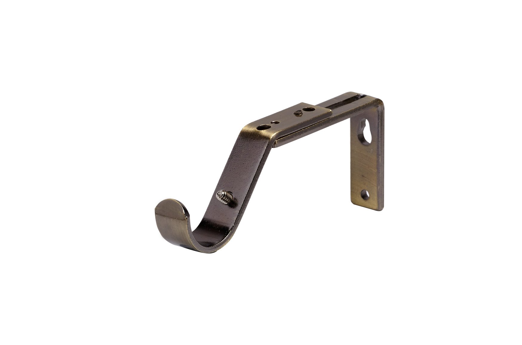 Speedy Antique Brass Poles Apart 28Mm Adjustable Curtain Pole Passing Support,