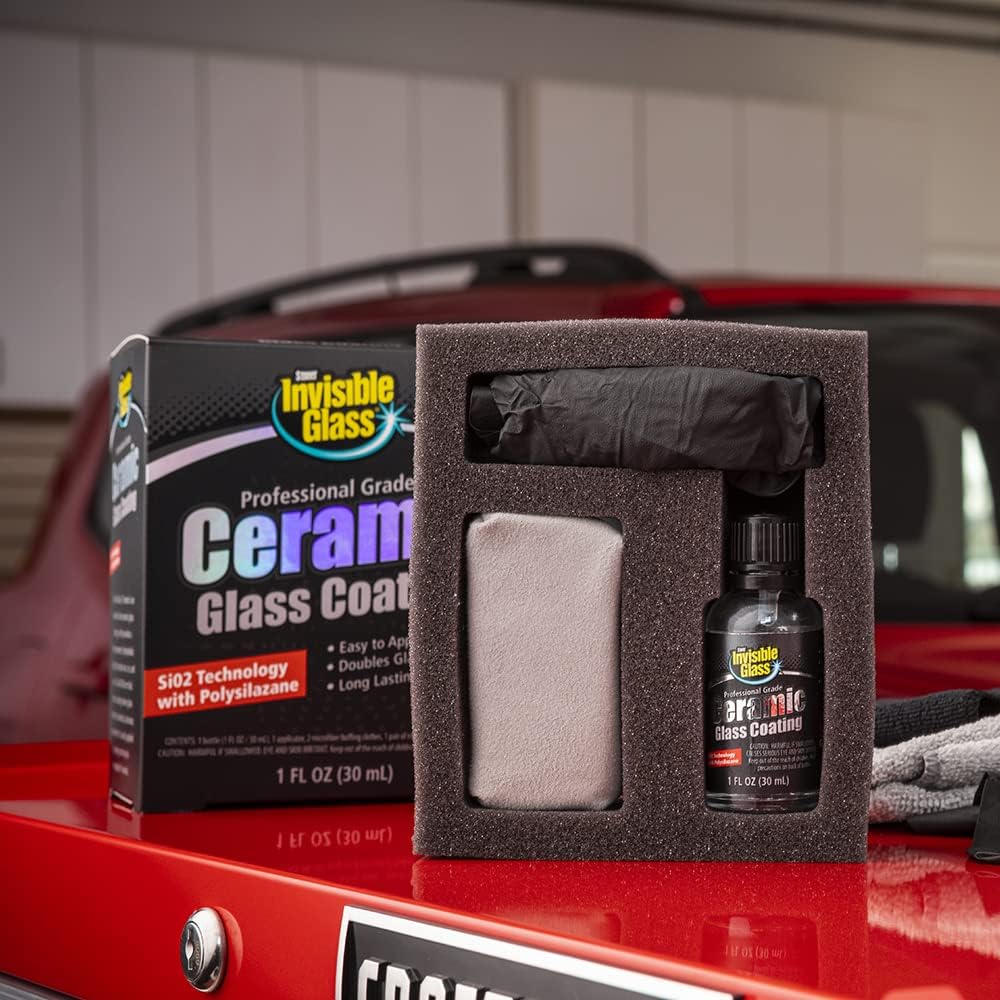 Invisible Glass 95151 Ceramic Glass Coating Kit – Long-Lasting, Rain Repellent & Hydrophobic Protection for Automotive Glass Windshields – Scratch & Weather Resistant – Quick, Easy Application – 30 mL - Image 3