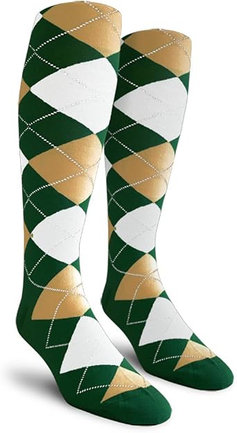 Golf Knickers Colorful Knee High Argyle Cotton Socks For Men Women and Youth 4A- 4Z