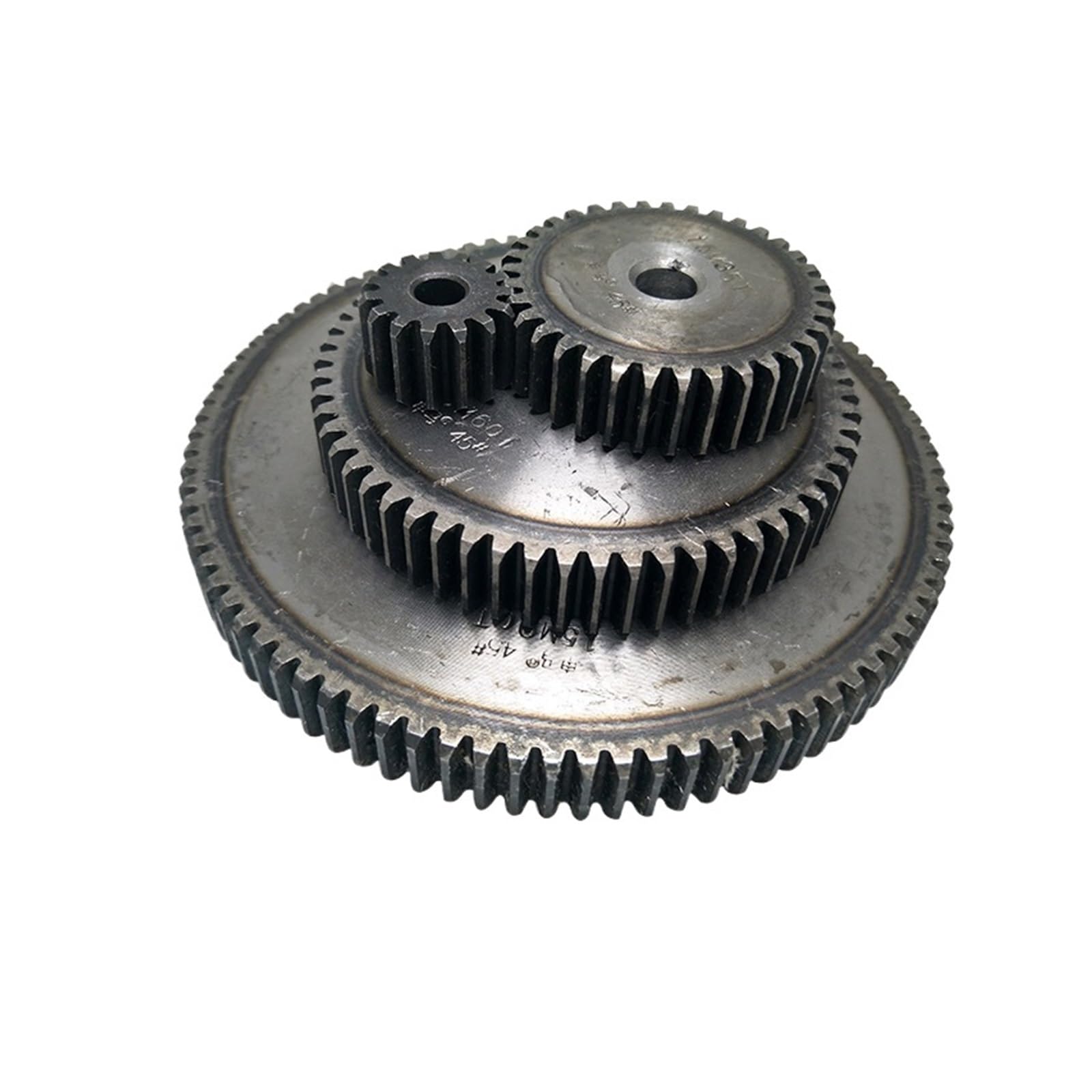 Bevel Gear Pinion Hardware Mechanical 1.5 Mod Gear Rack 51-60 Teeth Spur Gear Precision Machinery Industry 45 Steel CNC Pinion Frequency Hardening(55teeth)
