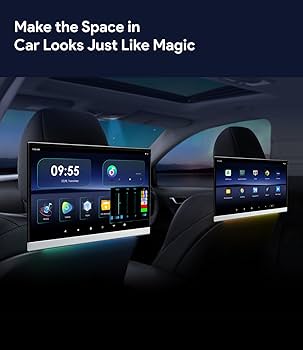 Xtrons 13.3" 1080p Video Hd Digital Tft Monitor Wide Screen Ultra-thin Car Roof Player Ips Screen Built-in Speakers - Car Monitors