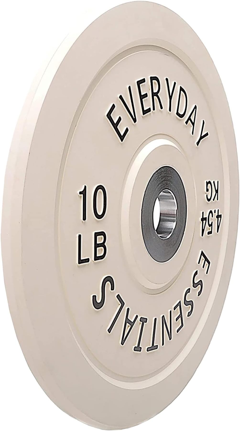 BalanceFrom Everyday Essentials Color Coded Olympic Bumper Plate Weight Plate with Steel Hub, Pair