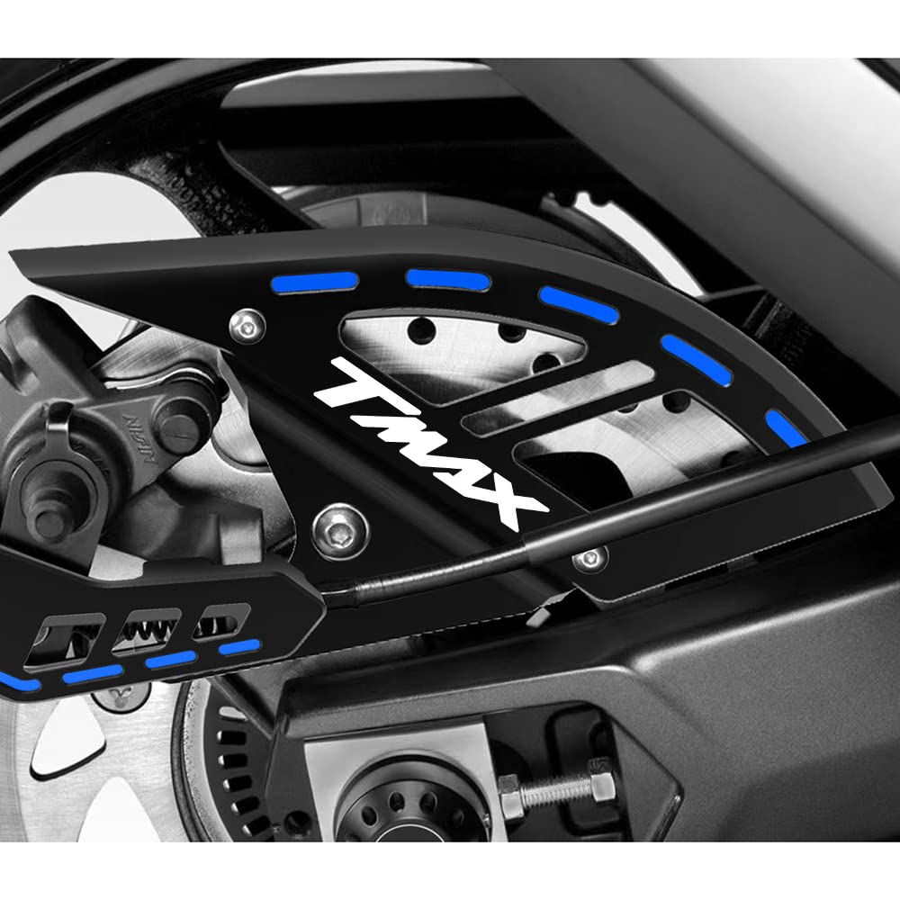 Modeer Per Tmax560 Techmax Tmax530 DX/SX tutti gli anni moto CNC disco freno posteriore protezione rotore Tmax 560 Tech Max 530 DX SX accessori (nero 2)
