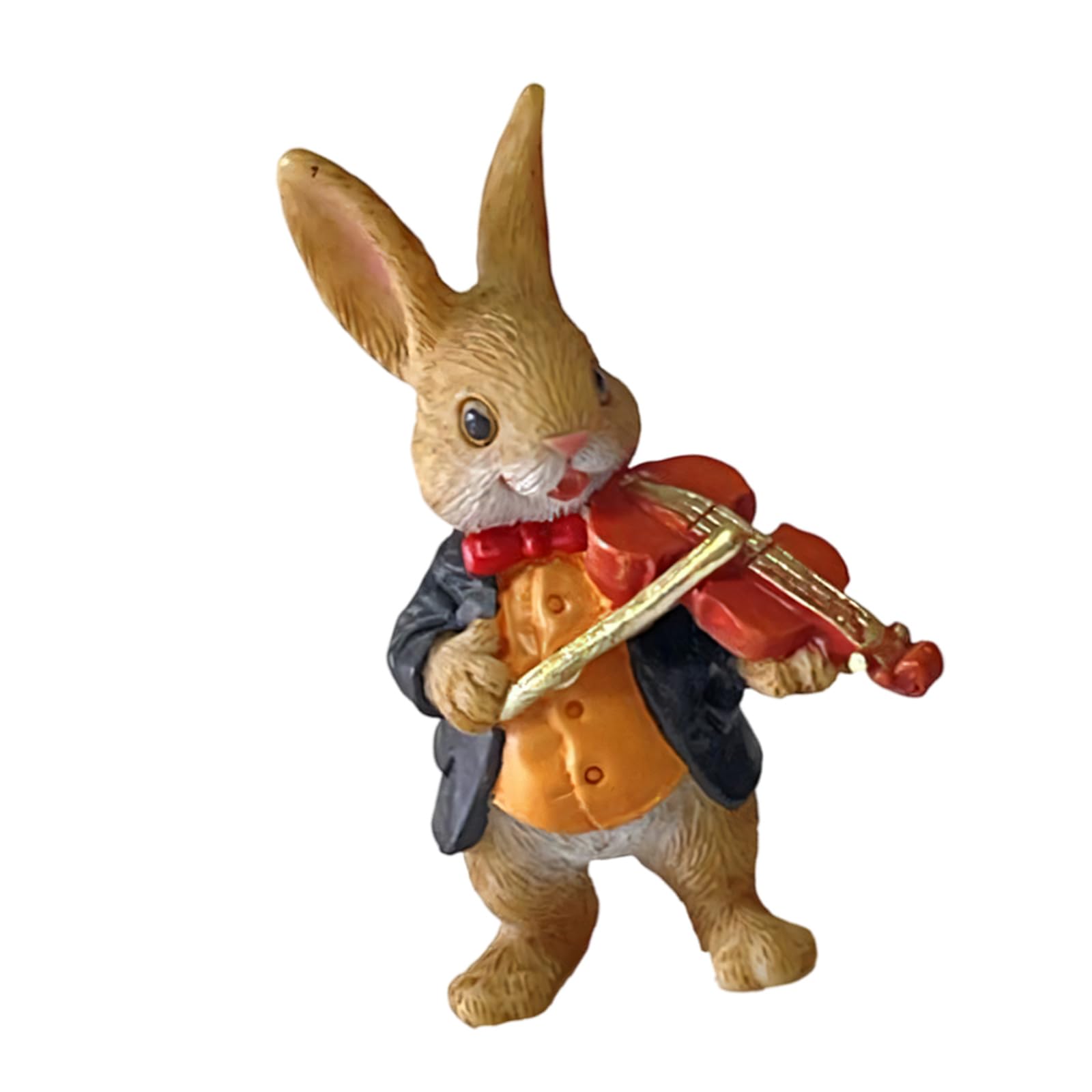 Jazuaiao Minis Easters Bunnies Tiny Rabbits Miniature Resin Bunnies Figurines for Fairys Garden Miniature Moss Landscape Decors Rabbits Figurines