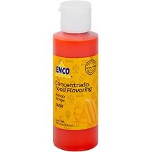 ENCO Flavoring 4.05 fl.oz 120ml for ice cream, popsicles, aguas frescas, jellies, and more adds flavor and color Mango