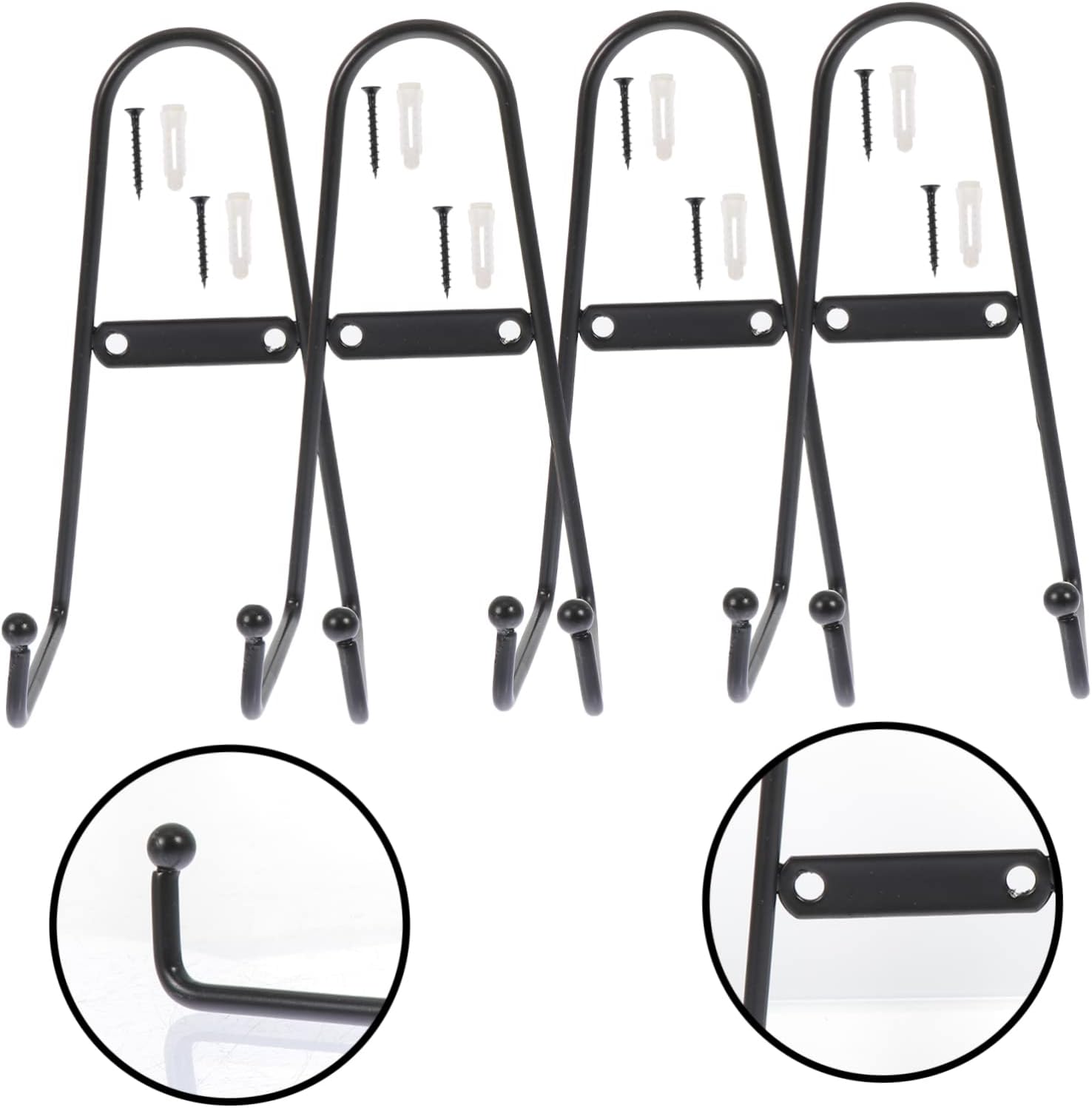 Luxshiny 4pcs Metal Display Stand Set Sturdy Metal Plate Rack for Decorative Plates Photos and Art Kitchen Giving
