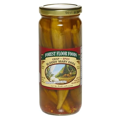 Miniatura 7 de Forest Floor Foods Bloody Mary Pickle Spears, lanzas en escabeche con sabor a jalapeño y ajo, guarnición Bloody Mary, aperitivo saborizado, 24 onzas