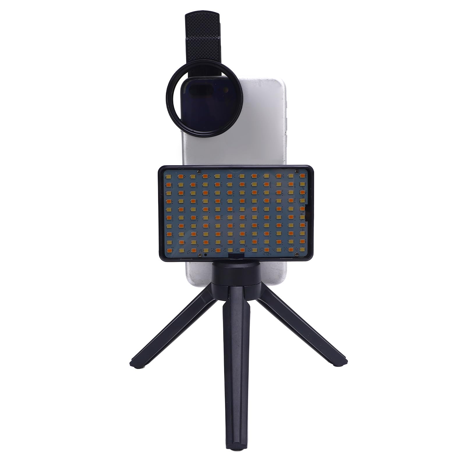 FLEXMAN Luce per Selfie con Lente Polarizzante CPL 52mm, Luminosità 2500K~9000K Illuminazione Regolabile a 120° Luce di Riempimento con Clip per Lente Polarizzata CPL Senza Fili