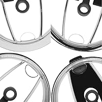 Vista 8 de Paquete de 3 tapas para vasos de 20 onzas, a prueba de derrames, resistente a salpicaduras, cubierta con popote para Old Style Rtic, Ozark Trail