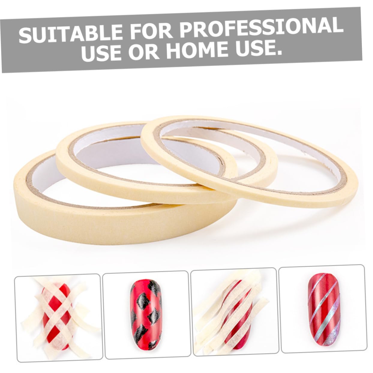 Healeved 18rollos Cinta Adhesiva Para Arte De Uñas De Cinta De Enmascarar Para Salones y Uso Casa Para Separar Esmalte De Uñas No Tóxica Ácido