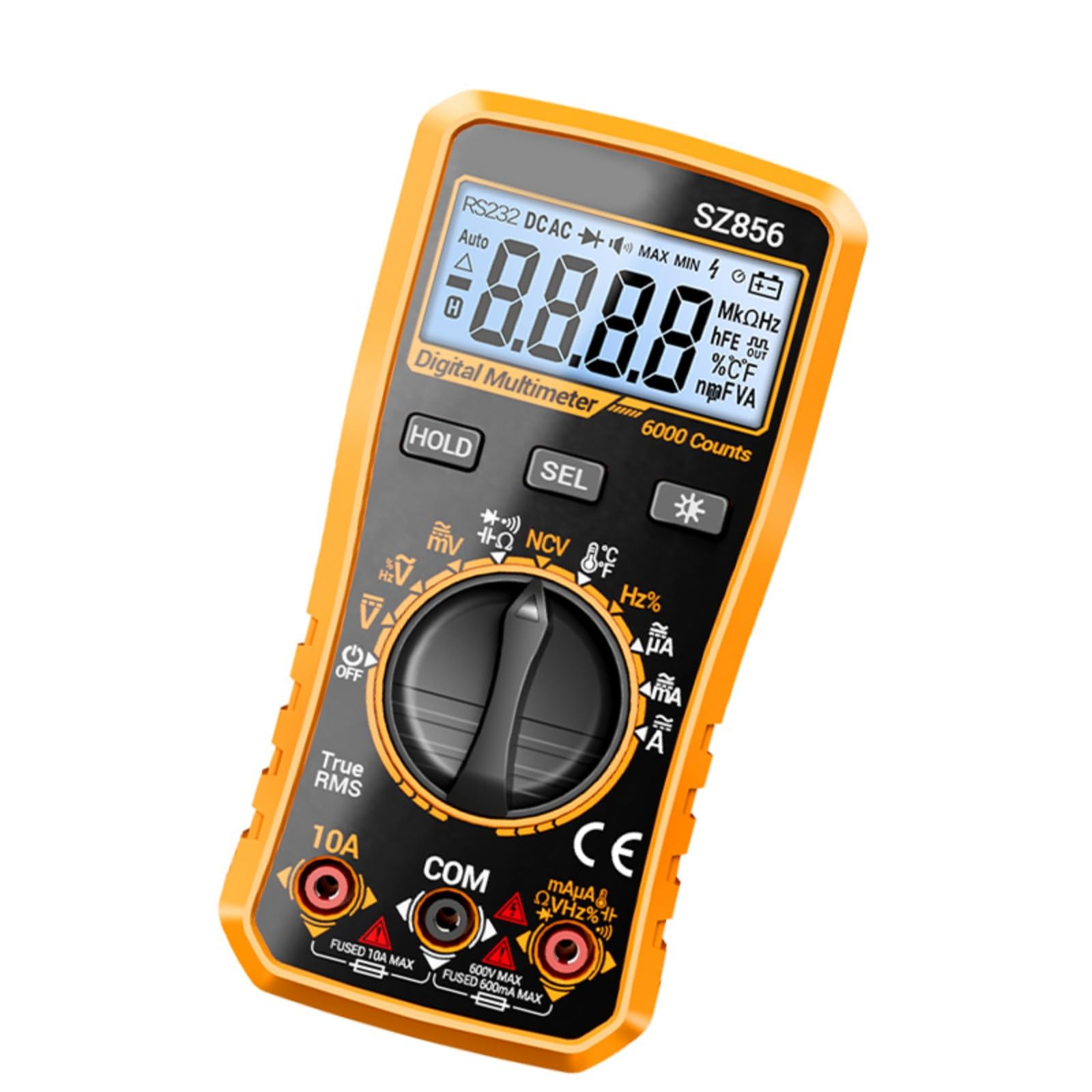 6000 Counts Digital Multimeter with NCV Detections and Backlit for Electrical Diagnostics Digital Multimeter