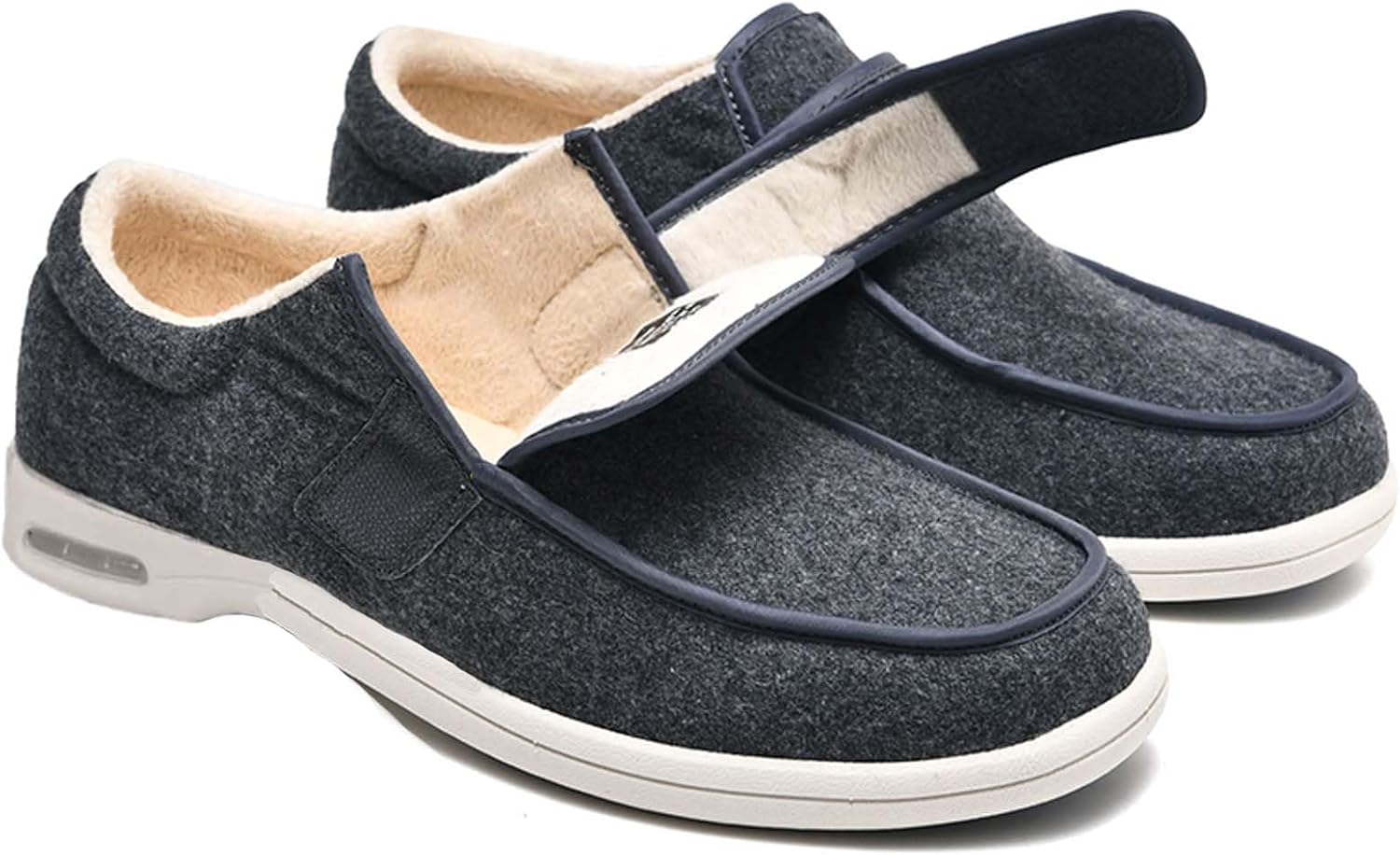 bumuam Womens Stylish Diabetic Shoes,Diabetic Shoes for Men Wide Width Walking Shoes, Lightweight Non-Slip Slippers Boots for Swollen Feet Men 9/Women 10