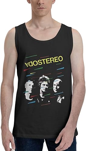 Soda Music and Stereo Men's Tank Top Graphic Quick Dry Sleeveless Tee Shirt Beach Workout Tanks