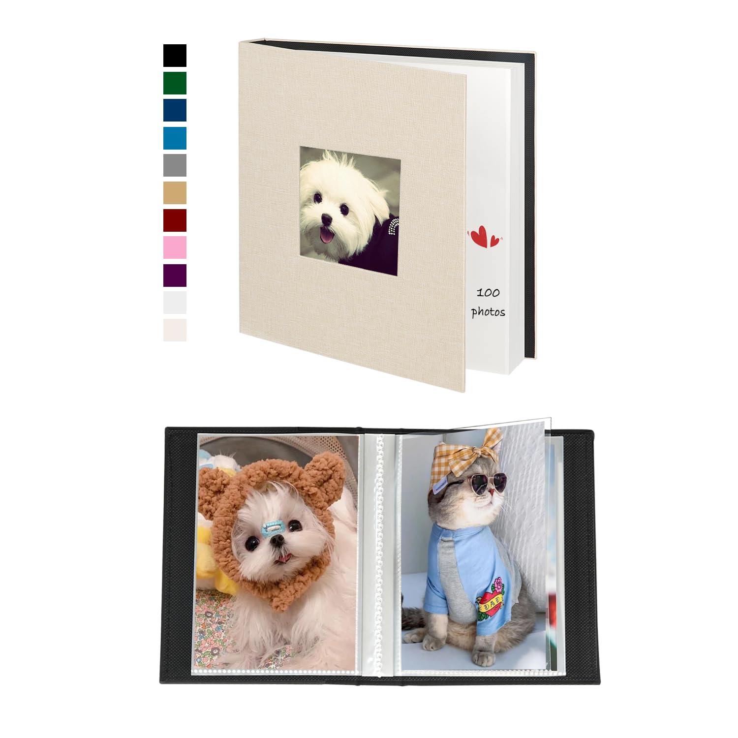 Miaikoe 10x15 Fotoalbum für Baby Familie Jubiläum Hochzeit