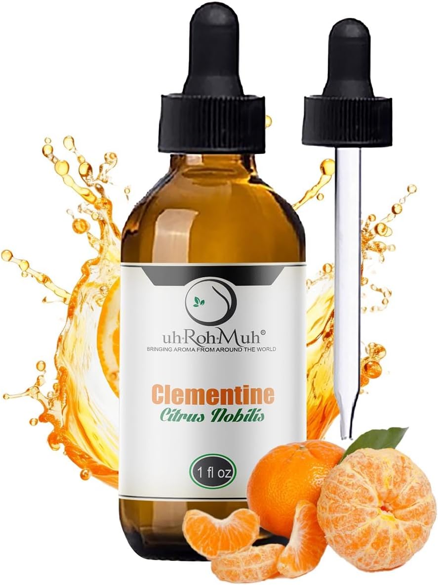 Clementine Essential Oil – 100% Pure & Natural | Steam Distilled from Citrus Nobilis Peel | Fresh Citrus Aroma for Diffuser, Massage & Skincare | Uplifting & Invigorating | Made in Italy | 15ml