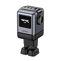 UGREEN Uno Caricatore USB C 100W GaN, Presa da Muro Robot a 4 Porte Carica Rapida