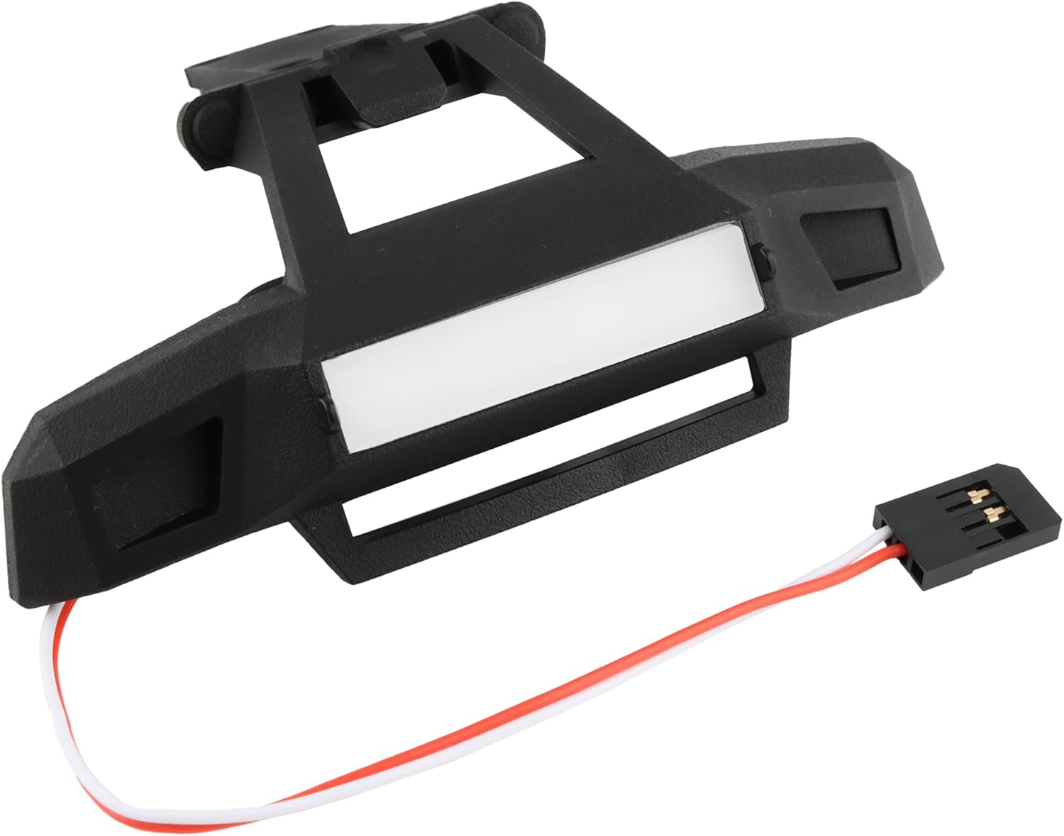 RC Car 16100 Front Bumper with 3-Wire Led Accessories Spare Parts for H16BM H16GT H16DR H16SC 16208 16209 16210 HB17 HP161S H16P M161 M164 1:16 Brushless Trucks Vehicle