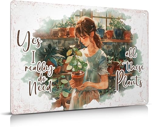 Miniatura 15 de Letreros metálicos para decoración de jardín: planta un jardín, comparte la recompensa, escucha a los pájaros, Water Your Soul para los amantes de