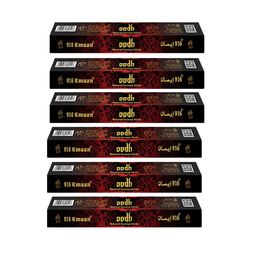 Emaan Oudh Pure Agarbatti (150 Sticks) – Crafted with the Rich Aroma of Premium Oudh for Spiritual & Aromatic Experiences