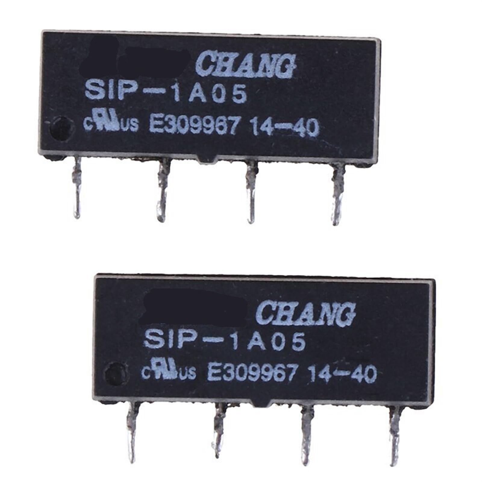 Relais SIP-1A05 5V à lames souples reed 4 broches pour circuit imprimé