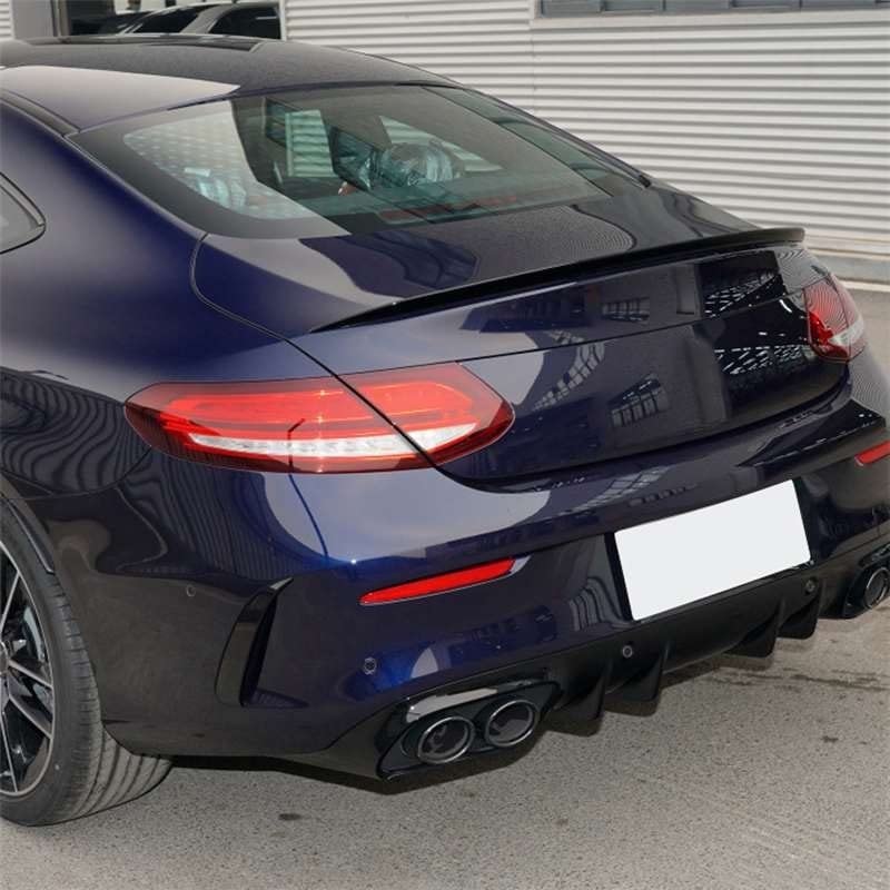 Becquet arrière noir pour Mercedes Classe C Coupé C205 C63 AMG C200 2015-2021 - 6