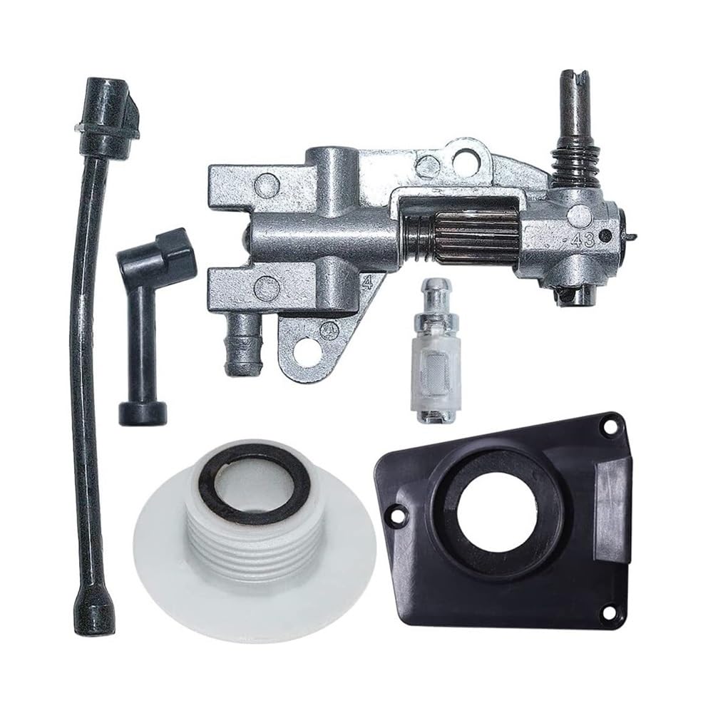 Kit filtre à huile et couvercle d'entraînement pour tronçonneuse 45cc 52cc 58cc