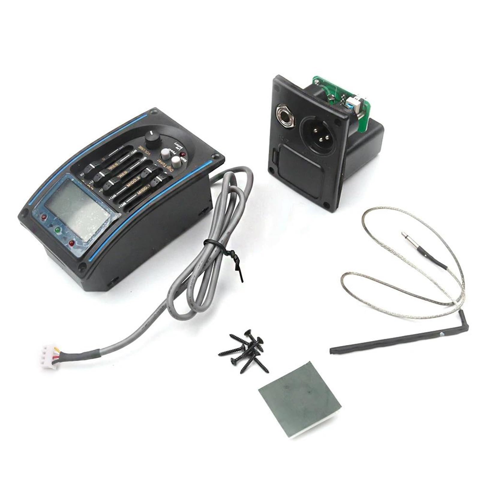 Pickup Per Chitarra Pickup Per Chitarra Acustica Professionale EQ5 Preamplificatore LCD Accordatore Pickup Equalizzatore Accessori Per Strumenti Musicali