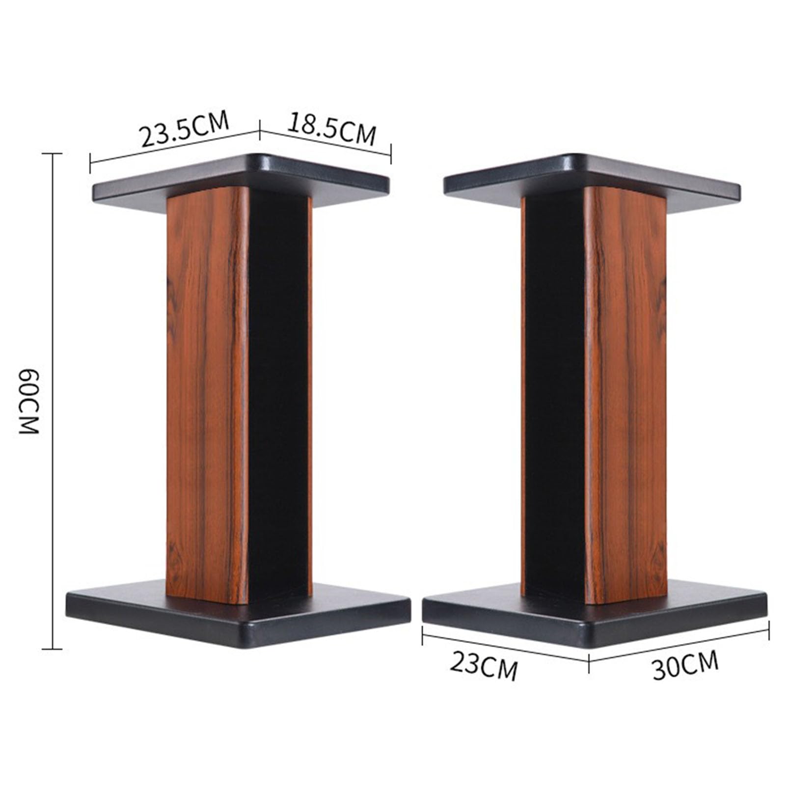 Universal Speaker Stand Hollowed Stands, Floor Bookshelf Speaker Stand Surround Sound Home Theater, Heavy Duty Surround Sound Speaker Stands