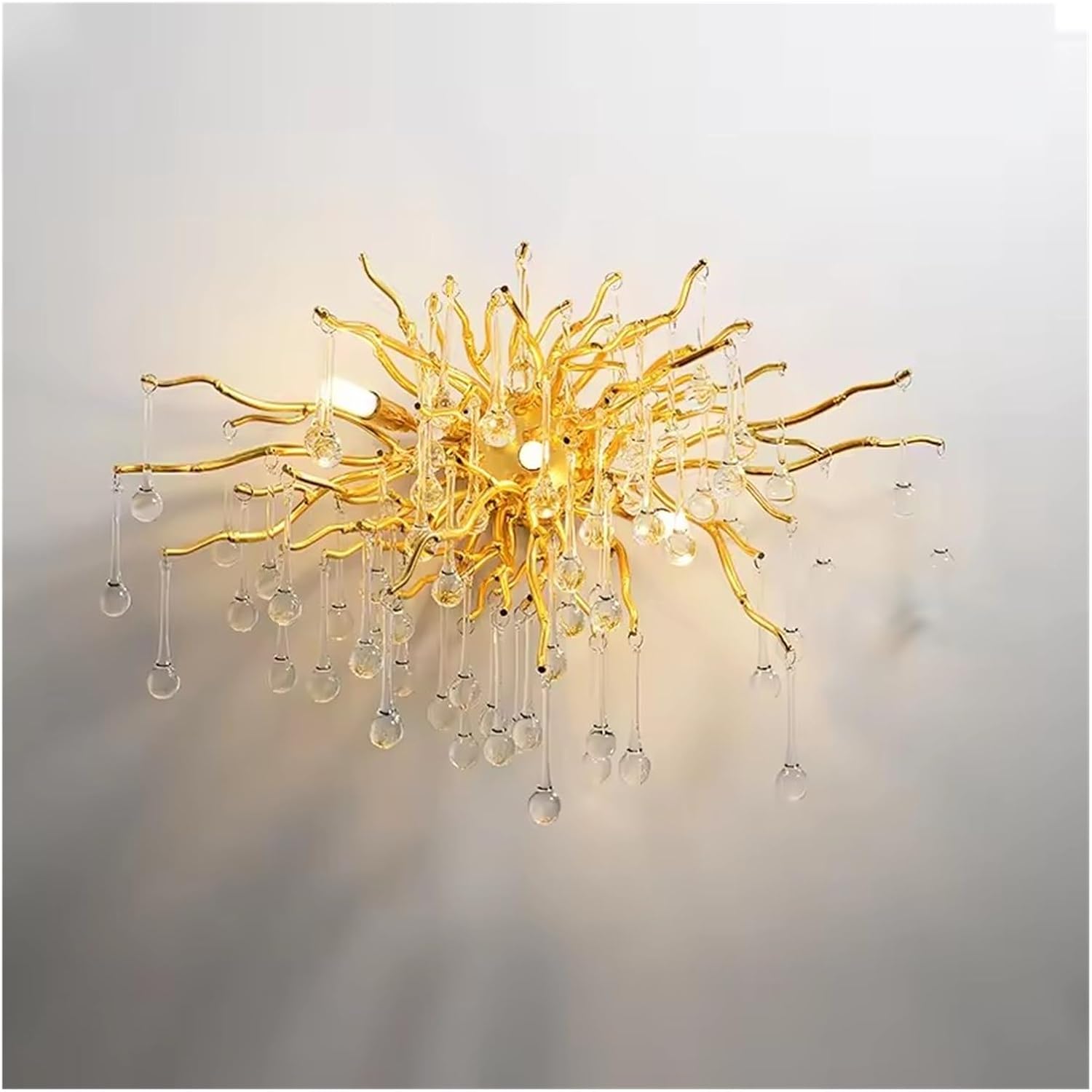 Photo 1 of  Luxury Crystal Wall Lamp Vintage Living Room TV Background Led Lights Decoration for Wall Bedroom Bedside Lamp,Contemporary 