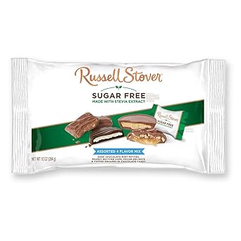 Russell Stover Sugar-Free 4-Flavor Mix Laydown Bag, 10 Ounce