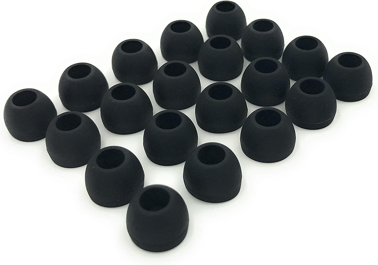 10 Pairs Medium Silicone Replacement Earbud Earphone Ear Buds Tips โ 20x Black