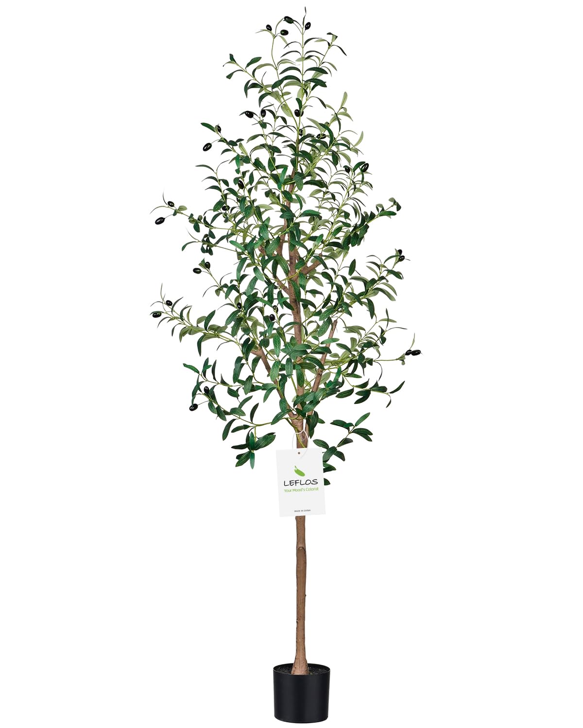 Faux Olive Tree Artificial Plant Indoor 6ft Tall, Large Fake Plant for ...