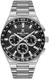 ساعة أنالوج بمينا بلون أسود للرجال من دانيال كلاين، موديل DK.1.13522-2