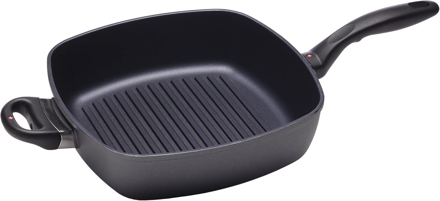 Swiss Diamond 11 x 11" Nonstick Deep Square Grill Pan | HD Classic - Thumbnail 2