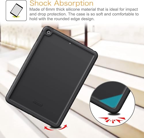 Miniatura 7 de Fintie Funda para iPad de 9 generación (2021)  8 generación (2020)  7 generación (2019) de 10.2 pulgadas - Mighty Shield resistente antideslizante a