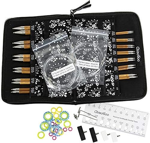 Miniatura 2 de ChiaoGoo Juego de agujas de tejer de bambú intercambiables