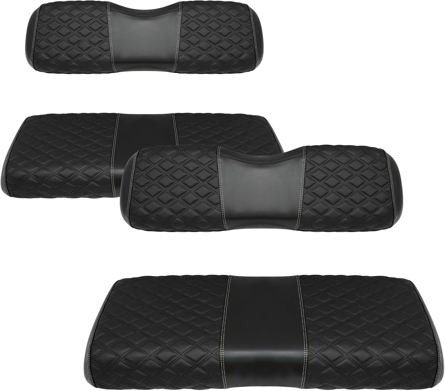 Golf Cart Seat Cover for Club Car DS, Club Car DS Seat Covers, Universal Replace Front and Rear Seat Cushions DS,Multiple Colors,Durable Vinyl,Easy to Install - No Need Nail