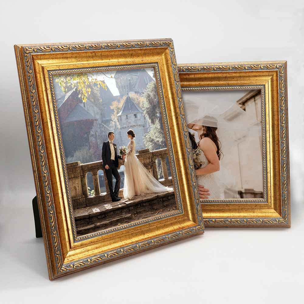 Amazon.com: YUNDINGJI 8x10 Antique gold photo frames 2-Pack-HD