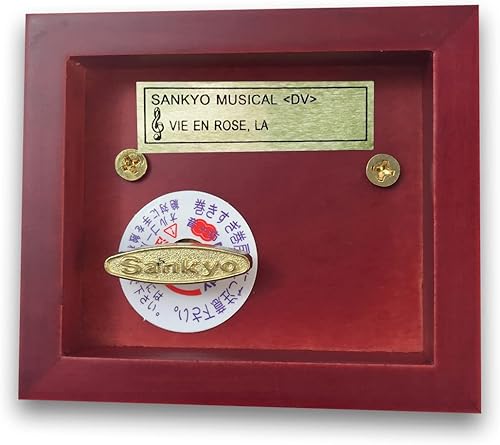 Miniatura 306 de BinkeGG Caja de música con forma de corazón hueco de madera con mecanismo musical Sankyo, melodía: Howl's M0ving Castle (Merry Go Round of Life)
