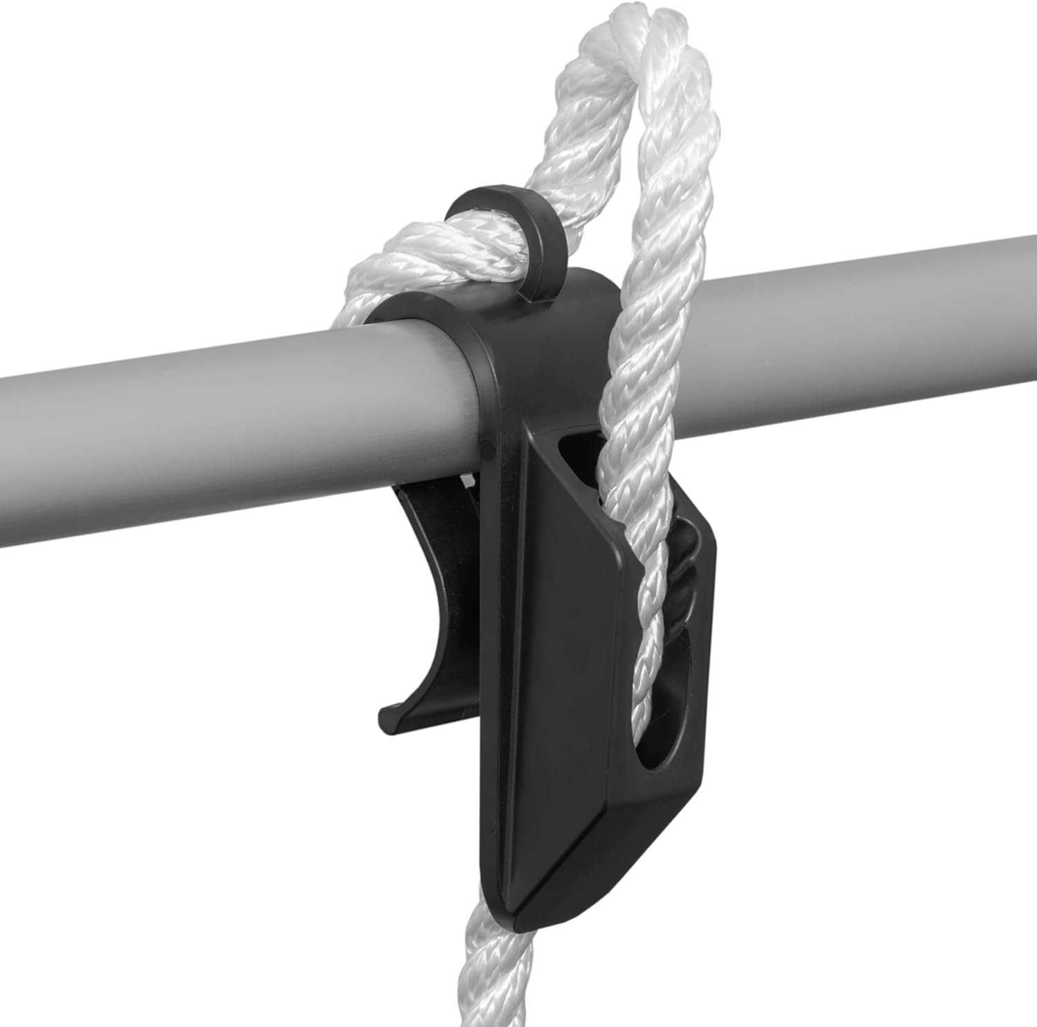 Extreme Max 3006.8724 Boat Fender Hanger Adjuster Clip - Rail-Mounted Fender Line Holder for 1" Rails, Pair