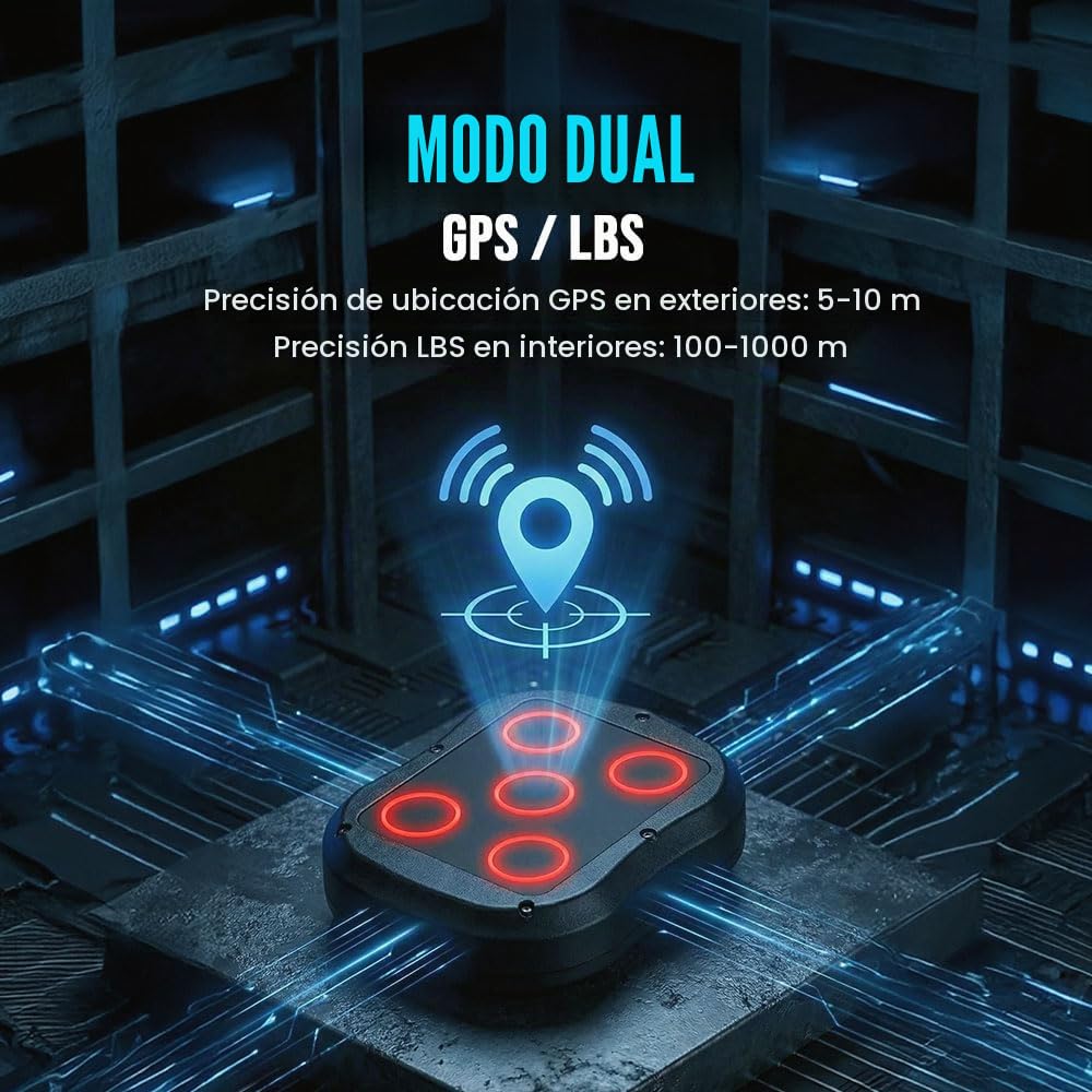 Localizador GPS para Coche, Tracker en Tiempo Real Impermeable Rastreador