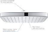 GROHE Douche de tête Vitalio Comfort 250 Cube, 1 jet, raccords filetés 1/2", forme carrée 250mm, douche de tête pivotable, installation rapide, chromé, 26695000 (Import Allemagne) - 3