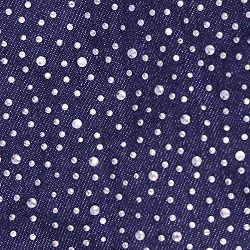 Women Bling Bucket Hat Studded Sparkle Shiny Crystal Bucket Sun Hat Packable Summer Outdoor Cap For Girls Teens Travel Denim Blue #TOP4