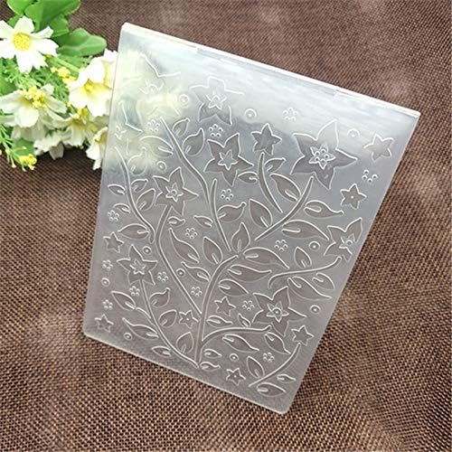 Star Leaf Background Flower Print DIY Plastic Embossing Folders for DIY Scrapbooking Paper Craft. Card Making Decoration Supplies
