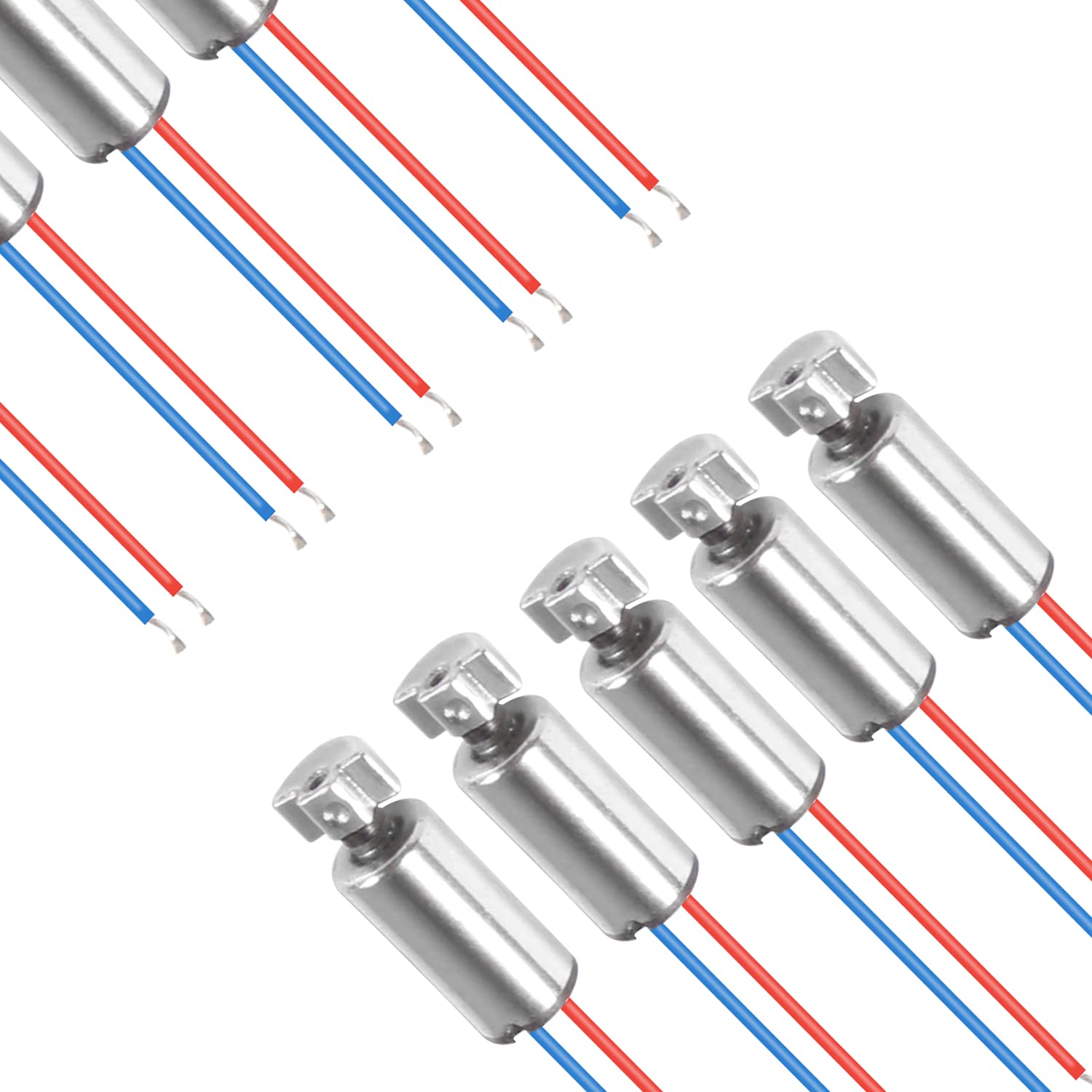 20PCS DC 1.5V-3V 8000RPM Micro Vibrating Motors Vibration Coreless Brushed Motor 4mm x 8mm Powerful Small Electric Motors with 2 Wires for Electronic Vibration Project: Tools & Home Improvement