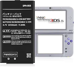 SPR-003 Battery, (𝟮𝟬𝟮5 𝗡𝗲𝘄 𝗨𝗽𝗴𝗿𝗮𝗱𝗲) Ultra High Capacity 3200mAh Li-ion Replacement Battery for Nintendo 3DS XL 3DS LL SPR-003 and New 3DS XL RED-001 Console