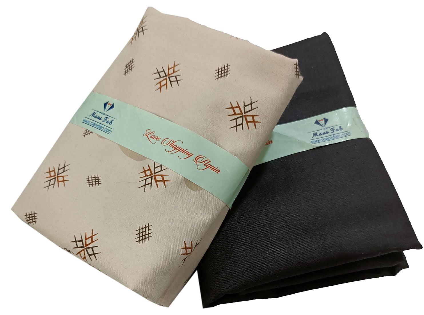 Premium Cotton Shirt and Trouser Fabric Set in Luxury Wooden Box, Pattern with Decorative Print-image-29