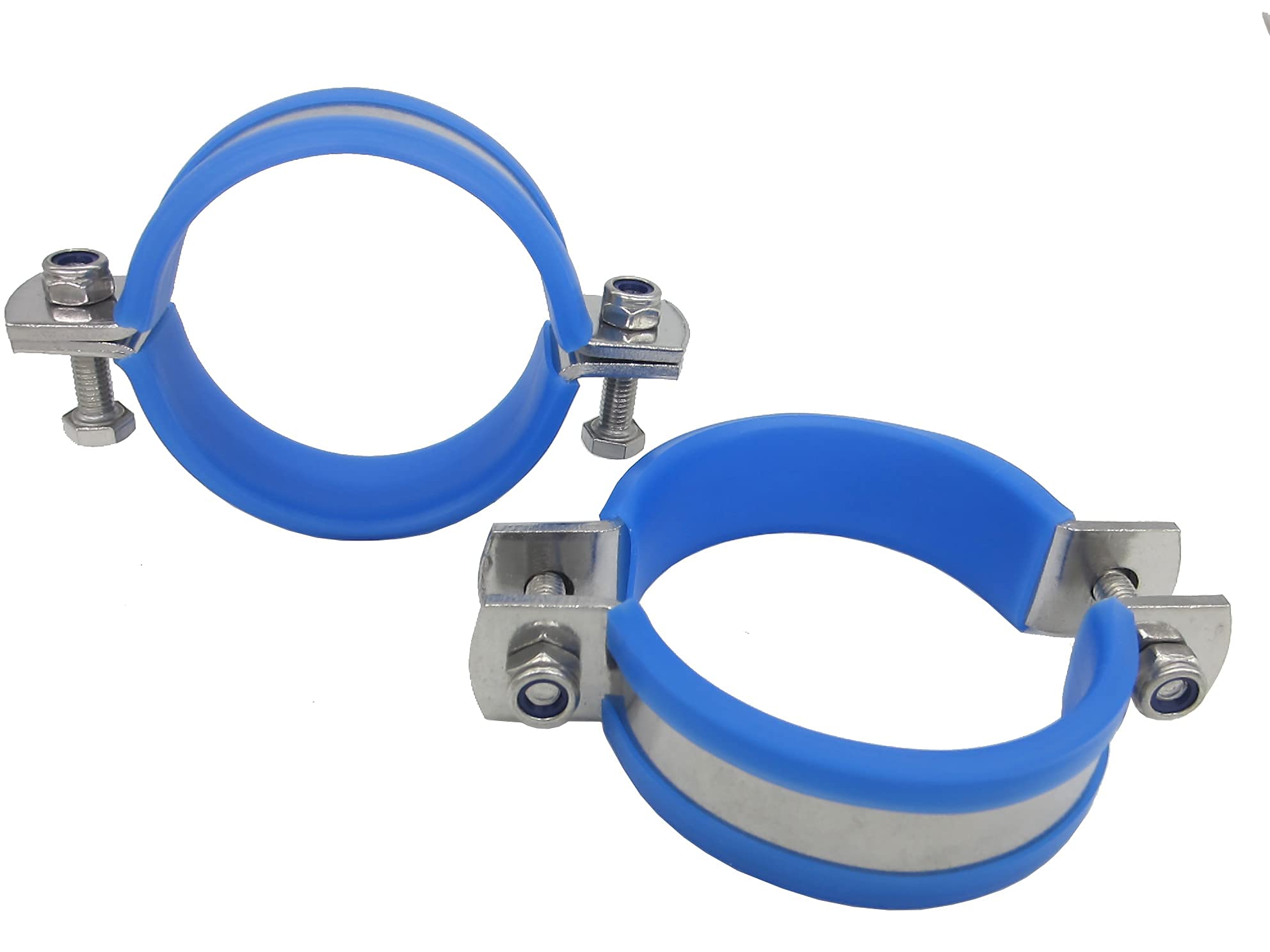 Collier de serrage acier inoxydable gaine tube rigide 63 mm x2